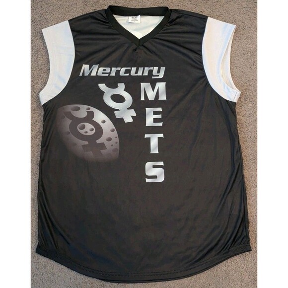 New York Mets Mike Piazza Mercury Mets Black SGA Promotional Jersey Men's L - Picture 1 of 5